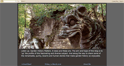 Desktop Screenshot of gardenhistorymatters.com
